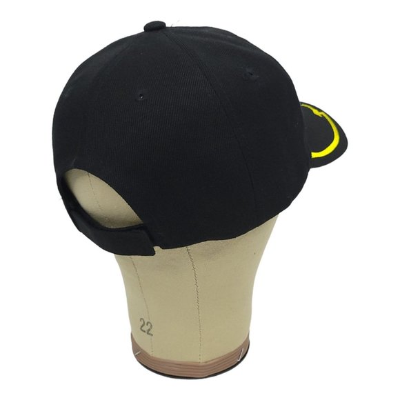 United States Army Strapback Cap Trucker Baseball Hat Eagle Embroidered Black - Picture 9 of 11